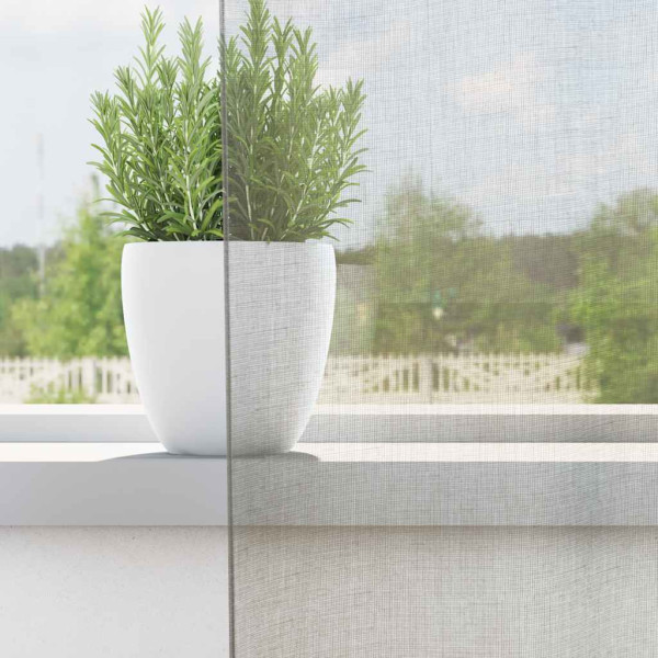 Cortinas de voile com laços 2 pcs cinzento-claro 140x175 cm M 3