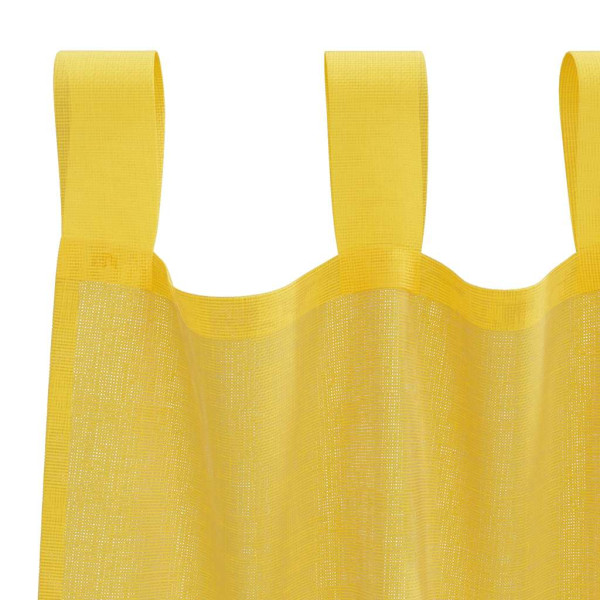 Cortinas de gasa con bolsillos para varillas 2 uds. amarillo M 5