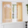 Cortinas de gasa con trabillas 2 uds naranja 140x140 cm 1