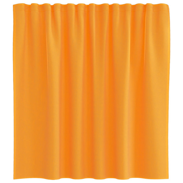 Cortinas de gasa con trabillas 2 uds naranja 140x140 cm M 4