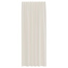 Cortinas de gasa con trabillas 2 uds. crema 4