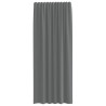 Cortinas de voile com laços 2 pcs cinzento-escuro 140x245 cm 4