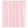 Cortinas de voile com laços 2 pcs rosa-claro 140x140 cm 4