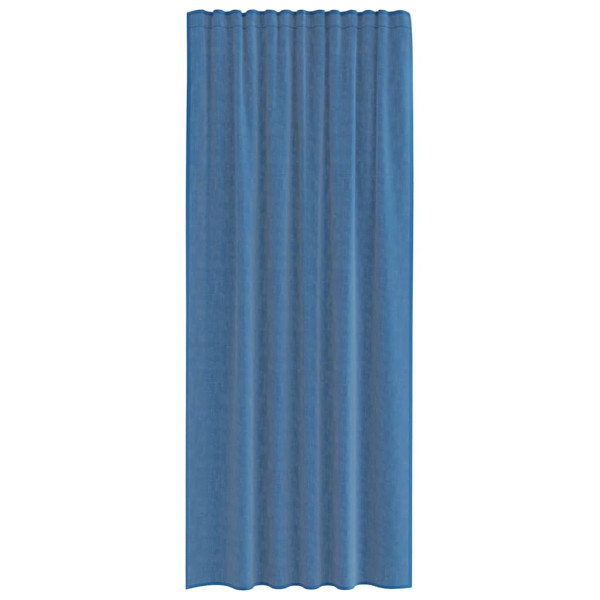 Cortinas de gasa con trabillas 2 uds azul real 140x245 cm M 4