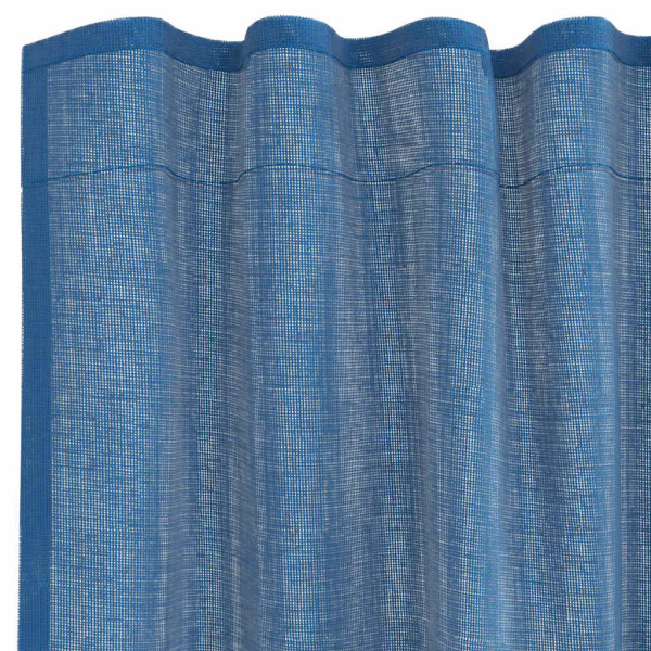 Cortinas de gasa con trabillas 2 uds azul real 140x245 cm M 5