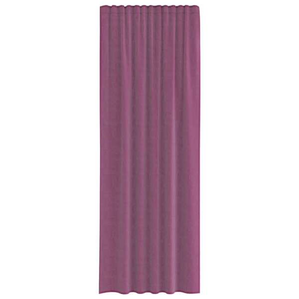 Cortinas de voile com laços 2 pcs roxo 140x260 cm M 4
