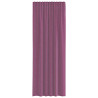 Cortinas de gasa con trabillas 2 uds morado 140x260 cm 4