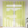 Cortinas de gasa con ojales 2 uds verde manzana 140x245 cm 1