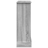 Borde de chimenea madera ingeniería gris Sonoma 90x30x90 cm 5