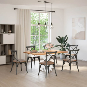 Pata de mesa comedor forma araña blanco 85x85x(72-73) cm acero H