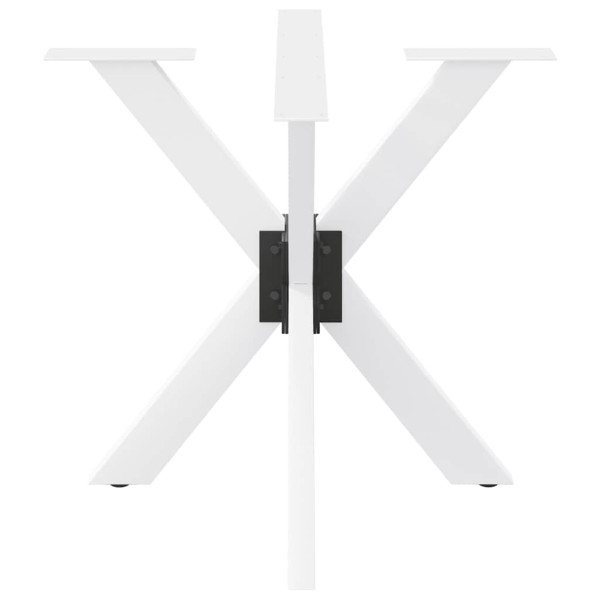 Pé de mesa de jantar em formato de aranha. branco. 85x85x(72-73) cm. aço M 3