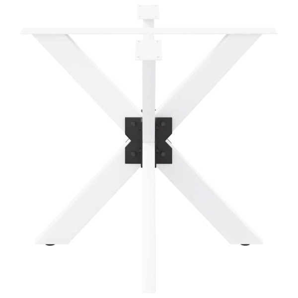 Pé de mesa de jantar em formato de aranha. branco. 85x85x(72-73) cm. aço M 4