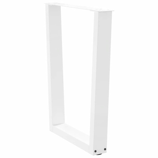 Patas para mesa de comedor forma V 2 uds blanco 70x(72-73.3) cm M 4