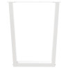 Patas para mesa de comedor forma V 2 uds blanco 70x(72-73.3) cm 5