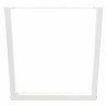 Pernas para mesa de jantar em V. 2 peças. branco. 80x(72-73.3) cm. aço 3