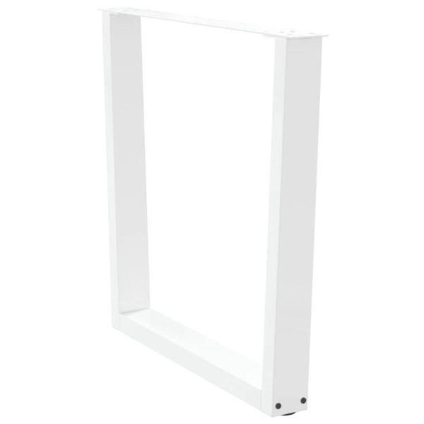 Pernas para mesa de jantar em V. 2 peças. branco. 80x(72-73.3) cm. aço M 4