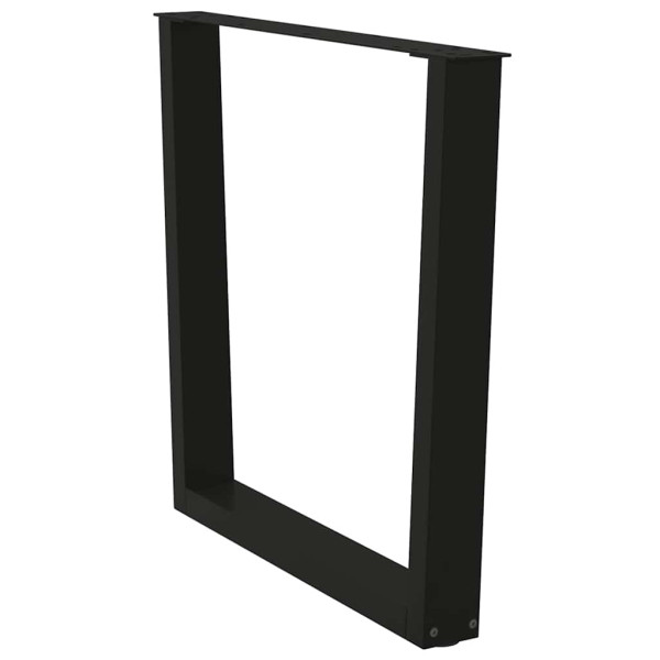 Pernas para mesa de jantar em V 3 peças. preto. 90x(72-73.3) cm. aço M 4