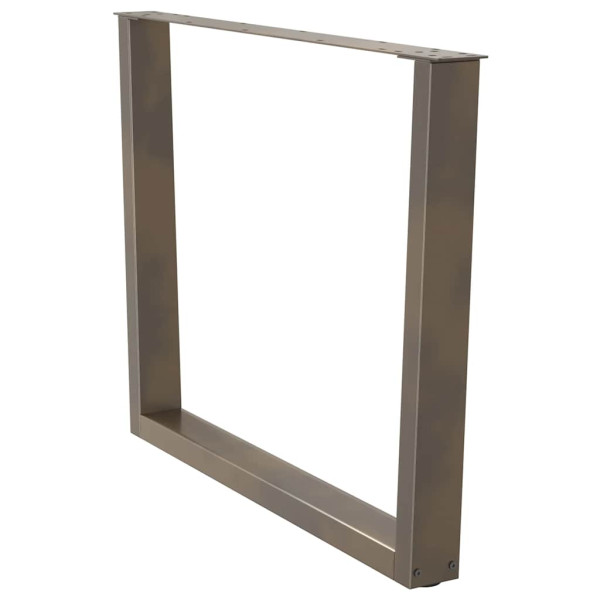 Pés para mesa de jantar em formato de V. 3 peças. aço natural. 100x(72-73.3) cm. aço M 4
