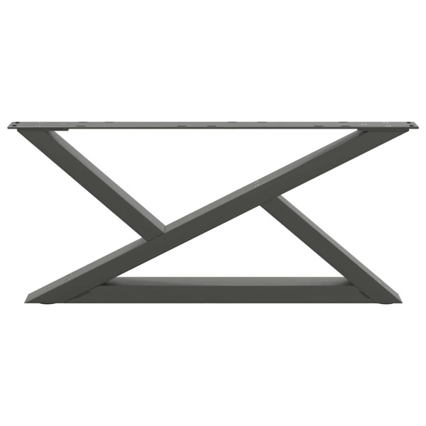 Pés para mesa de centro 2 peças antracite 70x(30-31.3) cm aço M 5