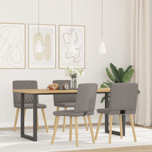 Sillas de comedor 4 unidades tela taupe H