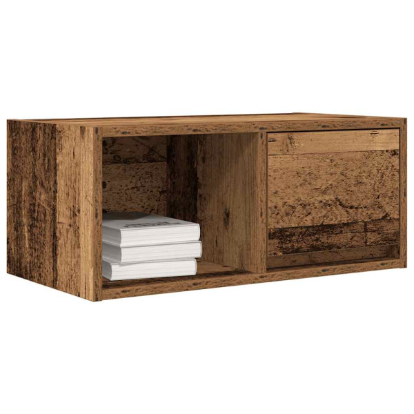 Mueble para TV madera contrachapada envejecida 60x31x25.5 cm M 4