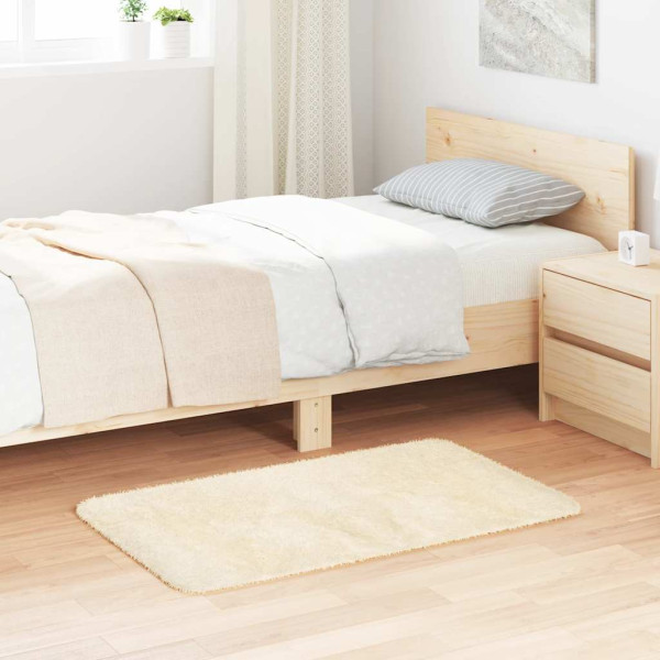 Alfombra de pelo largo NAVARRA color crema 60x100 cm Poliéster D
