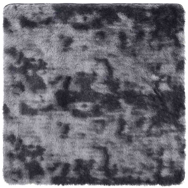 Tapete shaggy de pelo alto NAVARRA 120x120 cm cinzento-escuro M 2