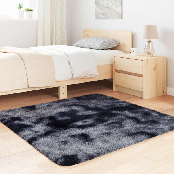 Tapete shaggy de pelo alto NAVARRA 120x120 cm cinzento-escuro M 3