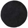 Tapete shaggy de pelo alto NAVARRA 120x120 cm poliéster preto 2