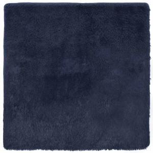 Alfombra de pelo largo NAVARRA azul marino 240x240 cm poliéster H