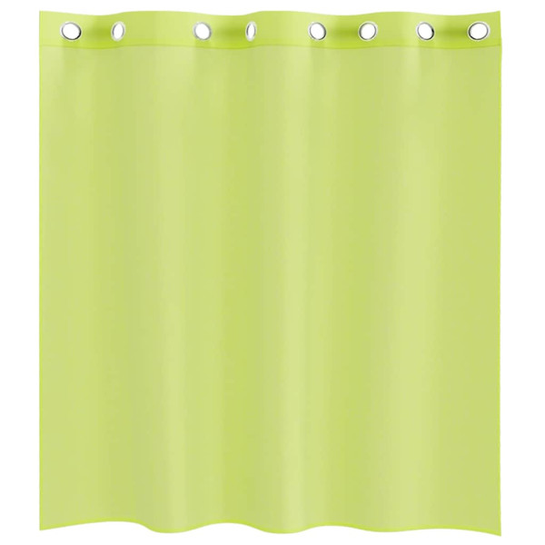 Cortinas de gasa con ojales 2 uds verde manzana 140x140 cm M 4