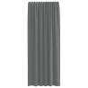 Cortinas de voile com laços 2 pcs cinzento-escuro 140x225 cm 4