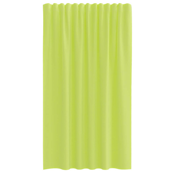 Cortinas de voile com aba 2 pcs verde-maçã M 4