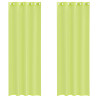 Cortinas de voile com ilhós 2 pcs verde-maçã 140x300 cm 2