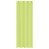 Cortinas de gasa con ojales 2 uds verde manzana 140x300 cm 4