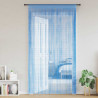Cortinas de tiras 2 uds azul claro 100x250 cm 1