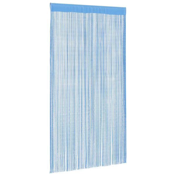 Cortinas de tiras 2 uds azul claro 100x250 cm M 3