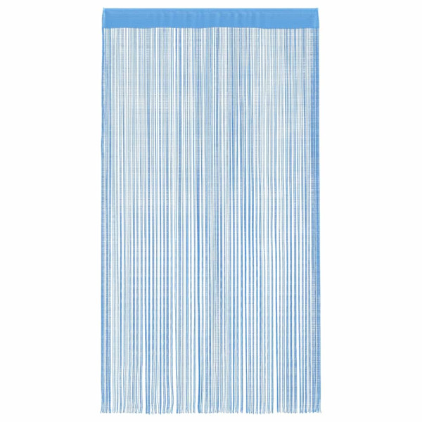 Cortinas de tiras 2 uds azul claro 100x250 cm M 4