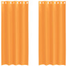 Cortinas de voile com ilhós 2 pcs laranja 140x225 cm 2