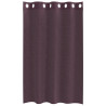 Cortinas de gasa con ojales 2 uds morado 140x175 cm 4