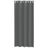 Cortinas de gasa con ojales 2 uds gris oscuro 140x225 cm 4