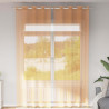 Cortinas de gasa con ojales 2 uds naranja 140x260 cm 1