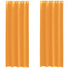 Cortinas de gasa con ojales 2 uds naranja 140x260 cm 2