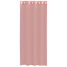 Cortinas de voile com ilhós 2 pcs rosa 140x245 cm 4