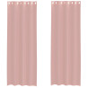 Cortinas de voile com ilhós 2 pcs rosa 140x300 cm 2