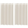 Cortinas de gasa con ojales 2 uds crema 140x175 cm 2
