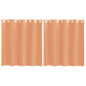 Cortinas de voile com ilhós 2 pcs terracota 2