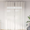 Cortinas de voile com ilhós 2 pcs branco 1