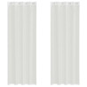 Cortinas de voile com ilhós 2 pcs branco 2