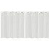 Cortinas de voile com ilhós 2 pcs branco 2